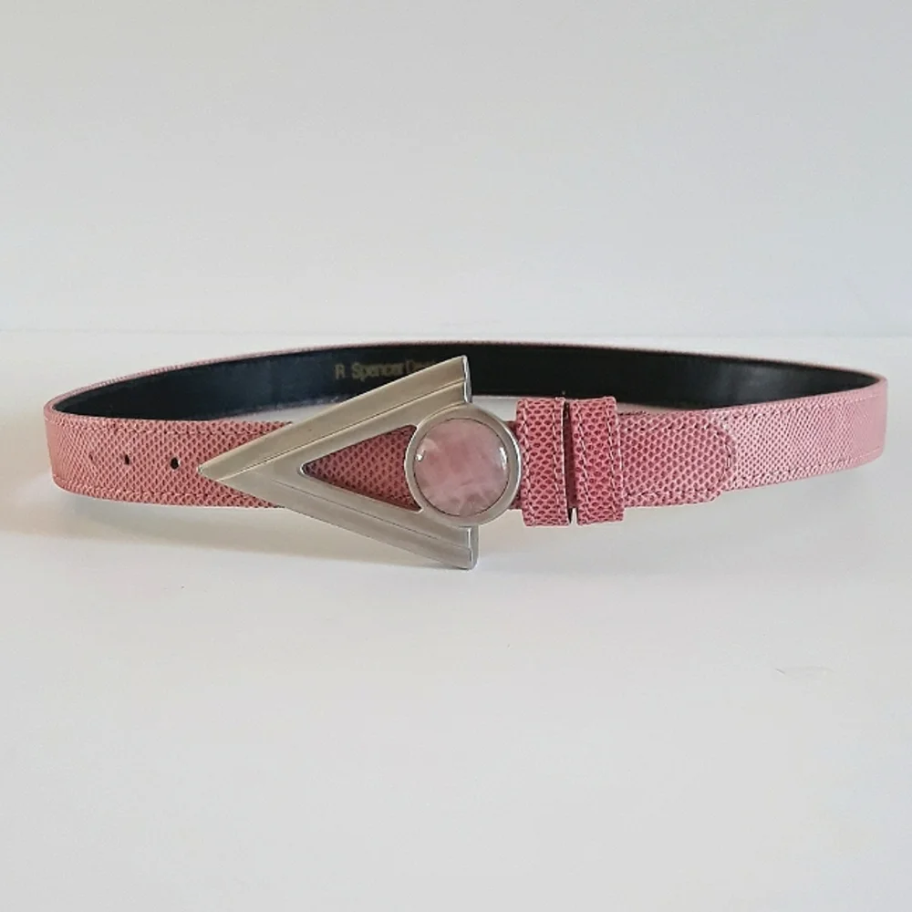 *80s R. Spencer Designs pink belt S